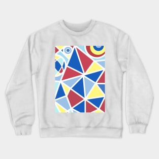 Geometrical vibe in white Crewneck Sweatshirt